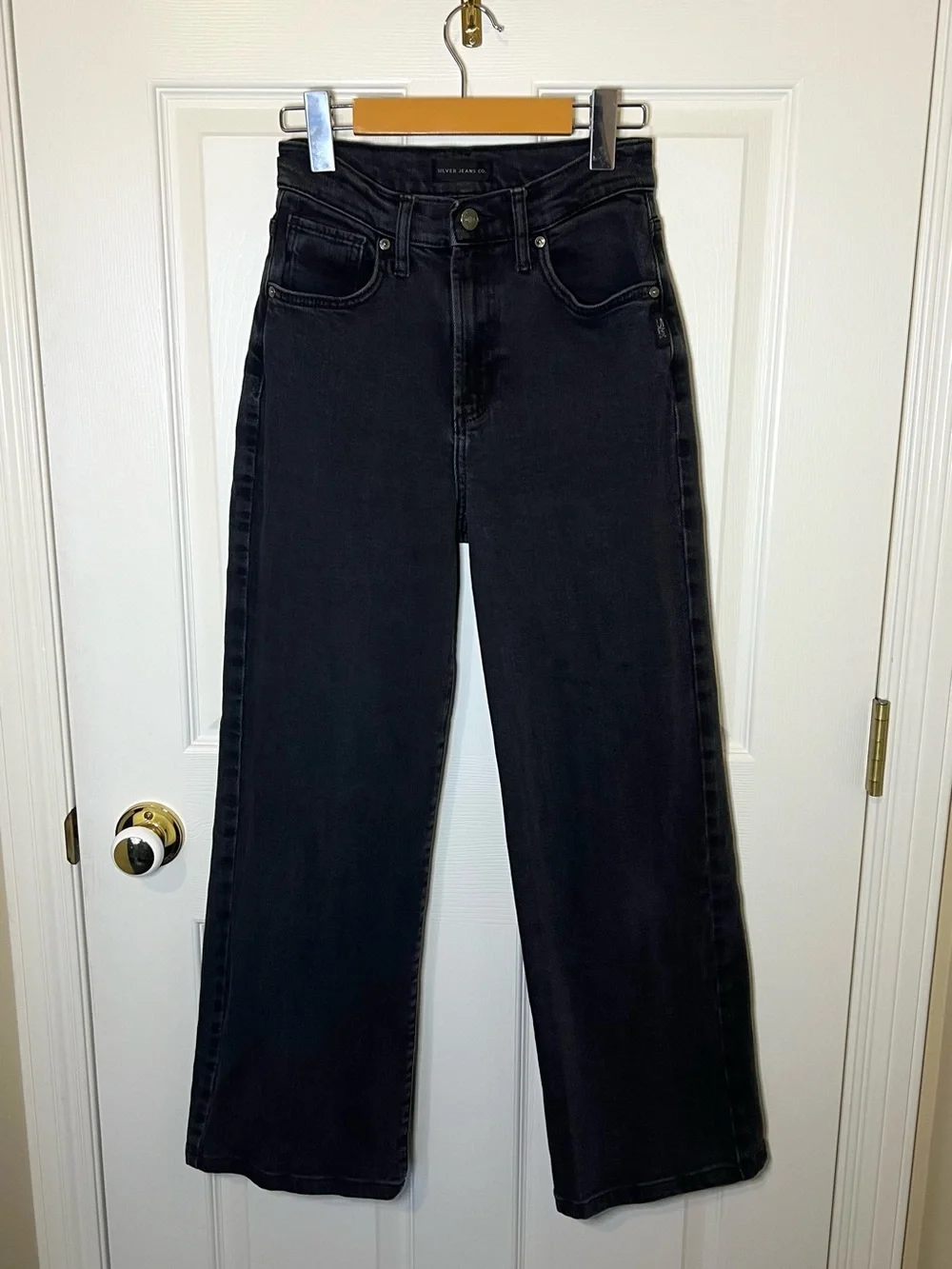 Silver Jeans Black High-Rise Wide Leg Jeans - Picture 1 of 3